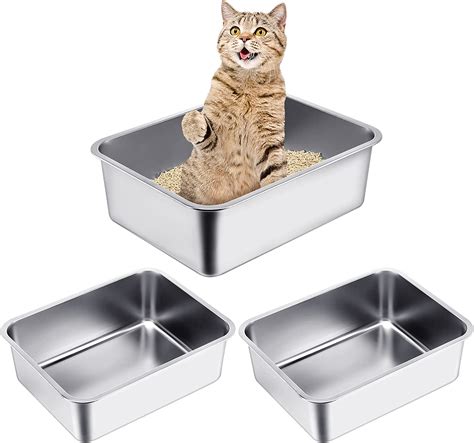 iprimio ultimate stainless steel cat xl litter box walmart|enclosed cat litter pan.